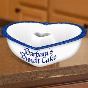  Personalized Bundt Cake Pan   Heart: Home & Kitchen