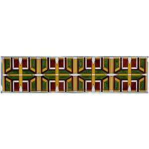  Prairie 2 Earthy Horizontal Stained Glass Panel: Arts, Crafts & Sewing