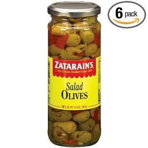 ZATARAINS Salad Olives, 10 Ounce (Pack of 6)  Grocery 