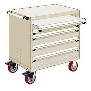  4 Drawer Heavy Duty Mobile Cabinet   30Wx27Dx37 1/2H 