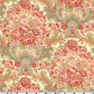   Chorus Rose Cluster Ecru Fabric By The Yard: Arts, Crafts & Sewing