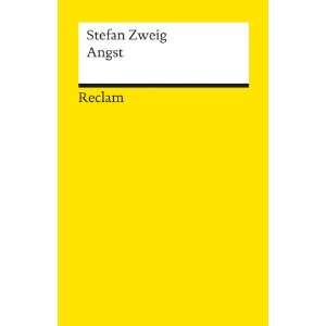    Angst (German Edition) (9783150065402) Stefan Zweig Books