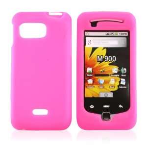  For Samsung Moment Silicone Skin Case Neon Pink 