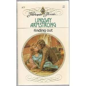 Finding Out (Harlequin Presents) Lindsay Armstrong 9780373108718 