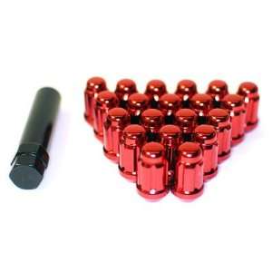   Red 12x 1.25) Super Tuner Nuts Light Weight Wheel Lug Nut: Automotive