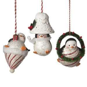  Penguin Activity Christmas Ornaments Set of 3: Home 
