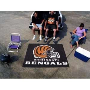  Cincinnati Bengals 5X6ft Indoor/Outdoor Tailgater Area Rug 