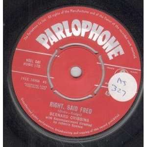   FRED 7 INCH (7 VINYL 45) UK PARLOPHONE 1962 BERNARD CRIBBINS Music