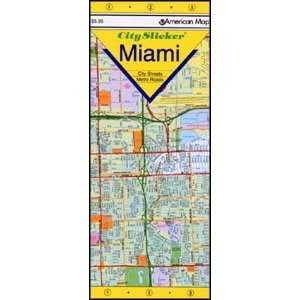   American Map 611887 Miami, Florida City Slicker Map