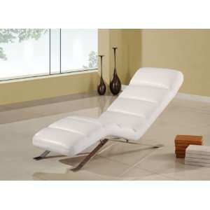  Global Furniture F05 relax Chaise   White Furniture 