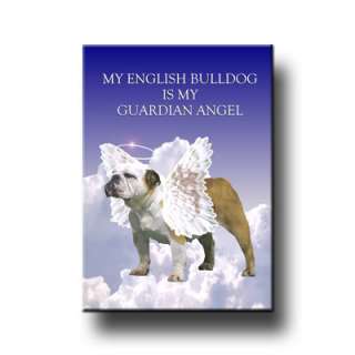 ENGLISH BULLDOG Guardian Angel FRIDGE MAGNET No 2 DOG  