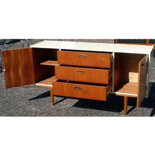  vintage buffet credenza white teak credenza 3 drawers and 2 cabinet 