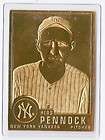 herb pennock new york yankees 22kt gold danbury mint baseball