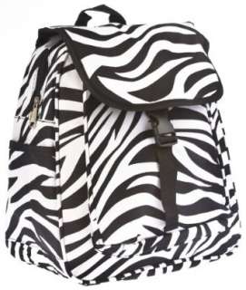  Black Zebra Junior Backpack Purse Bag: Clothing