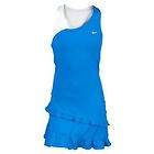 NIKE Women Set Point Flirty Knit Tennis Dress Photo Blue