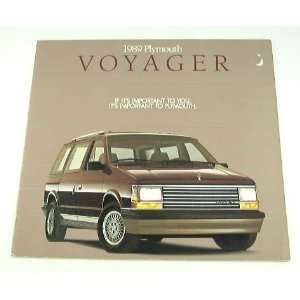   89 Plymouth VOYAGER Van BROCHURE Base SE LE Grand: Everything Else
