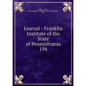  Journal   Franklin Institute of the State of Pennsylvania 