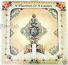 Michal Negrin Victorian Style 4 Placemats Coasters Set