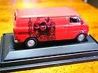 HO Scale 1974 Ford E 100 Panel Van 1/87 Trains Diecast Model RED