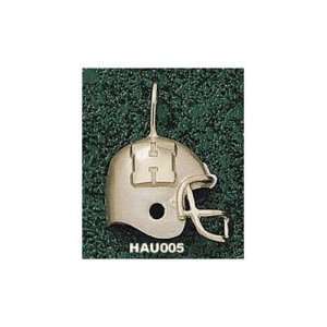Harvard University H Helmet Pendant (Gold Plated):  