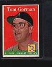 1958 Topps Baseball 235 TOM GORMAN EXCELLENT  