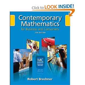 Contemporary Mathematics for Business and Consumers (Book Only 