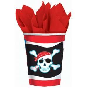 Pirate Party 9 oz. Paper Cups (8 count)