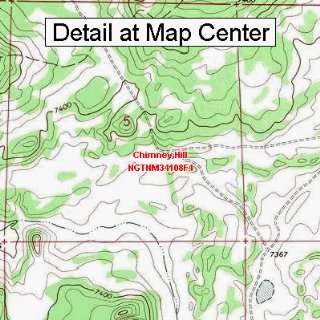  USGS Topographic Quadrangle Map   Chimney Hill, New Mexico 