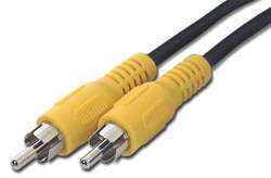 20 ft RCA Composite Video Cable Male to Male (Yellow)  