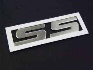 CHEVY CAPRICE IMPALA SS BADGES EMBLEMS LARGE SILVER  