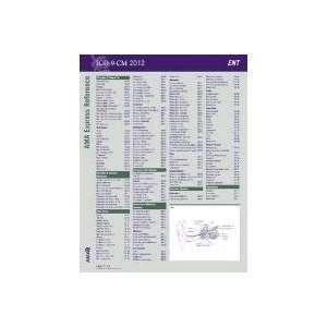  ICD 9 CM 2012 Express Reference Coding Card Ear/Nose 