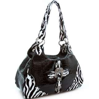 New Quality Montana West Zebra Western Shoulder Bag, 4 Color Choices 