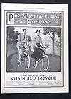 1904 POPE 2 Speed Gear Chainless Bicycle magazine Ad Bike Biking 