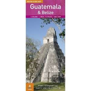  Rough Guide Map Guatemala & Belize (9781848365513) Books