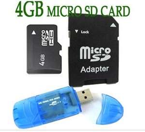   MicroSD Micro SD SDHC T Flash TF Memroy Card with Free Adpater Reader