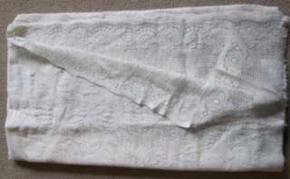  VINTAGE ANNA FRENCH BEAUTIFUL Bamboo COTTON LACE Panel sample 1.2m