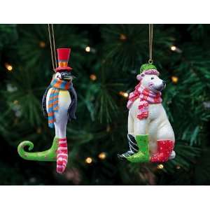 Resin Ornaments 2 Asst, Bubbles/Percy, Northern Lights  