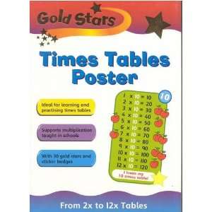  Times Table Wallchart (Gold Stars Times Table 