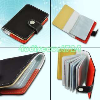 Coffee Leather Business Credit Card Holder Case Wallet  
