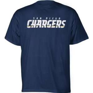  San Diego Chargers Navy Heart and Soul T Shirt Sports 
