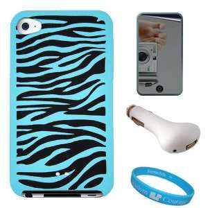  Baby Blue Premium Zebra Design Protective Soft Silicone 