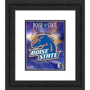   Framed School Logo Boise State Broncis Photograph