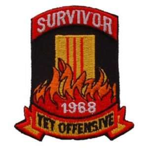   Of Tet Offensive 1968 Patch Red & Black 3 Patio, Lawn & Garden