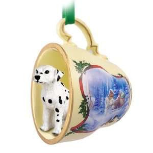  Dalmatian Christmas Ornament Sleigh Ride Tea Cup: Pet 