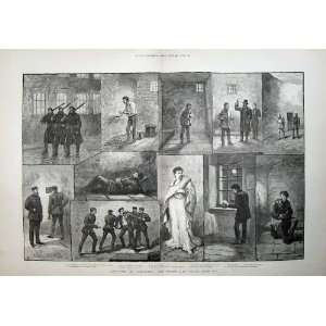   1888 Sketches Coercion Prison Irish Prime Minister Man