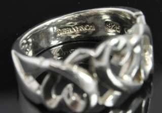   Co Paloma Picasso Sterling Silver 925 Loving Heart Band Ring 5  