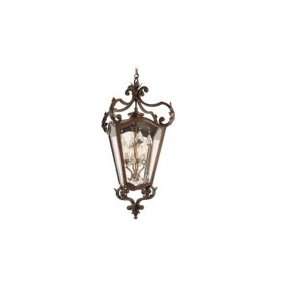  75 93 St. Tropez 4 Light Outdoor Hanging Lantern in Antique Bronze 