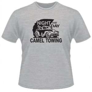  FUNNY T SHIRT : Night And Day Camel Towing: Toys & Games
