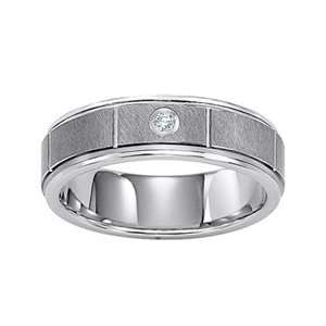 Gordons Jewelers Diamond Accent Comfort Fit Tungsten Carbide Wedding 
