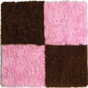  Oh So Shaggy Rug Tickled Pink Brown Baby